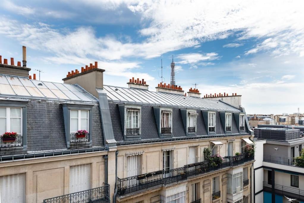 Appartement Vue Tour Eiffel Paris Exteriör bild